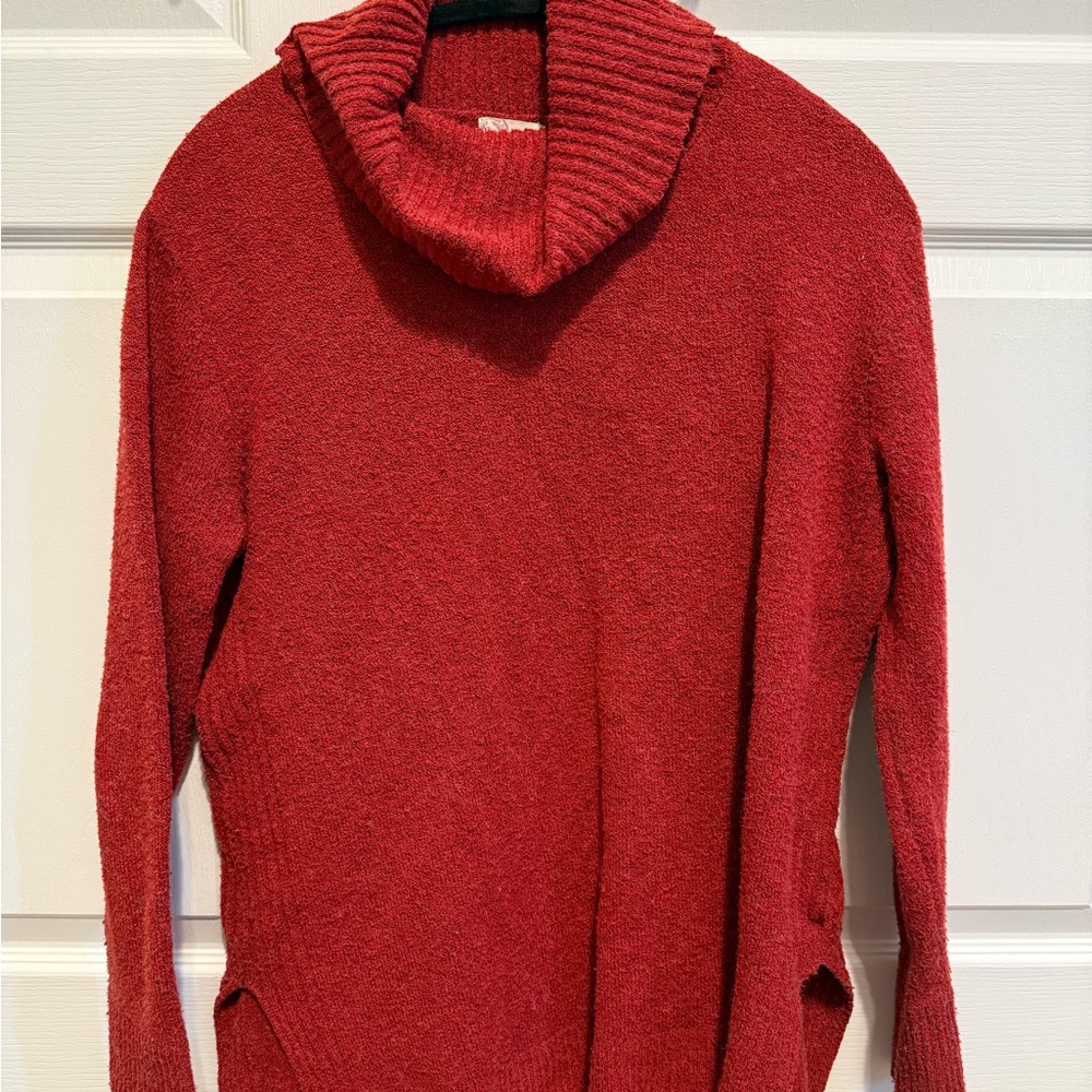 SO Women's Red Cowl Neck Sweater